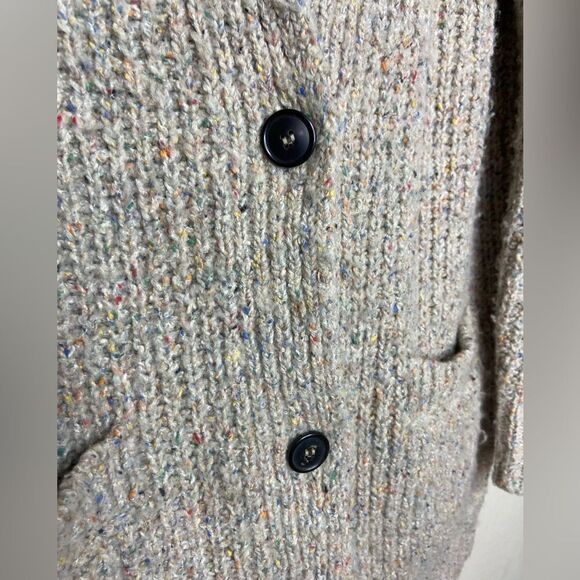 Isabel Marant Etoile Hamilton Wool Tan Gray Cardigan Oversized Size M - Picture 12 of 14